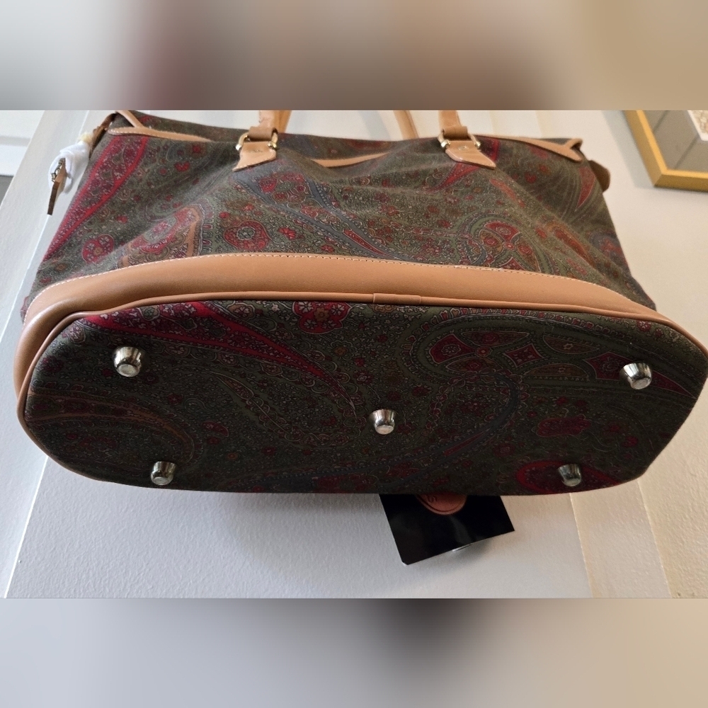 Ricardo Beverly Hills Vintage Paisley Tote Bag - Picture 7 of 9